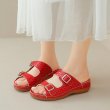 画像8: Crocodile pattern wedge belt buckle sandals slippers　ユニセックスクロコパターン厚底プラットフォームサンダルスリッパ (8)