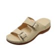 画像2: Crocodile pattern wedge belt buckle sandals slippers　ユニセックスクロコパターン厚底プラットフォームサンダルスリッパ (2)