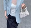 画像11: Handheld pleated fringe basket tote bag　ハンドヘルド プリーツフリンジ 籠かごトートバッグ (11)