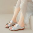 画像9: Crocodile pattern wedge belt buckle sandals slippers　ユニセックスクロコパターン厚底プラットフォームサンダルスリッパ (9)