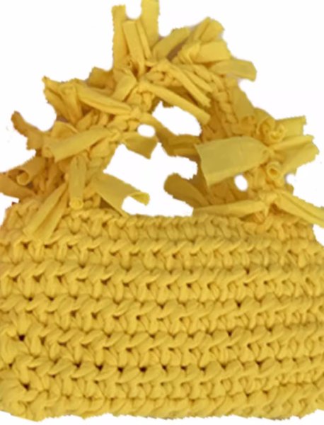 画像29: Handheld pleated fringe basket tote bag　ハンドヘルド プリーツフリンジ 籠かごトートバッグ (29)