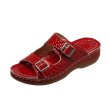画像5: Crocodile pattern wedge belt buckle sandals slippers　ユニセックスクロコパターン厚底プラットフォームサンダルスリッパ (5)
