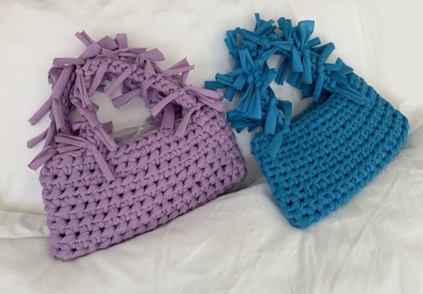 画像19: Handheld pleated fringe basket tote bag　ハンドヘルド プリーツフリンジ 籠かごトートバッグ (19)