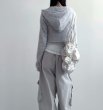 画像1: Pleated drawstring elastic large capacity single shoulder cloud bag tote bag　ショルダーユニセックスプリーツクラウド巾着ショルダートートバッグ (1)