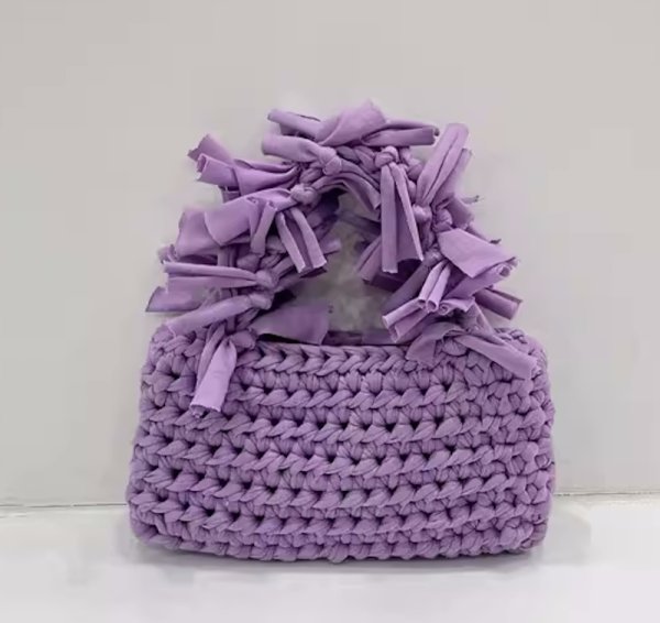 画像23: Handheld pleated fringe basket tote bag　ハンドヘルド プリーツフリンジ 籠かごトートバッグ (23)