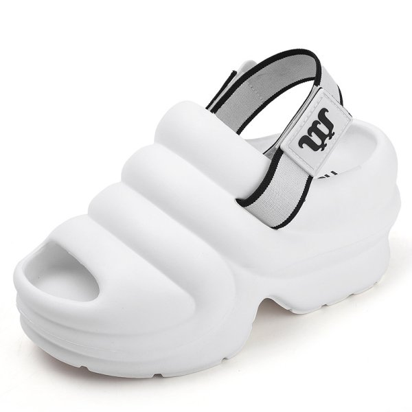 画像1: Women's Platform backstrap sandal slippers　ユニセックス厚底プラットフォームバックベルトストラップサンダルスリッパ (1)