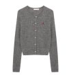 画像2: Women's Cherry embroidery sunscreen cardigan knit　チェリー刺繍薄手クールネックカーディガン (2)