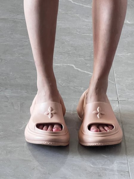 画像8: Women's Wedge Heel Platform Cross Flower sandals slippers　ユニセックスクロスフラワー厚底プラットフォームサンダルスリッパ (8)