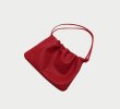 画像10:  soft leather drawstring bag One shoulder High-end pleated cloud bag  tote bag　レザー巾着ワンショルダープリーツクラウドトートショルダーポシェットバッグ (10)
