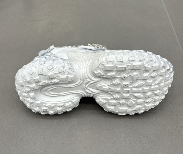 画像9: Chunky sole rhinestone velcro sneakers　男女兼用ユニセックスチャンキーソール厚底ラインストーンベルクロスニーカー (9)