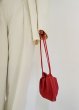 画像8:  soft leather drawstring bag One shoulder High-end pleated cloud bag  tote bag　レザー巾着ワンショルダープリーツクラウドトートショルダーポシェットバッグ (8)