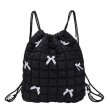 画像1: Quilted ribbon backpack shoulder tote bag　キルティングリボン付きバックパックリュック ショルダートートバッグ (1)