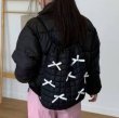 画像3: Quilted ribbon backpack shoulder tote bag　キルティングリボン付きバックパックリュック ショルダートートバッグ (3)