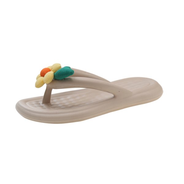 画像3: Women's Down Flower Thong Sandals Slippers　ユニセックスダウンフラワートングサンダルスリッパ (3)