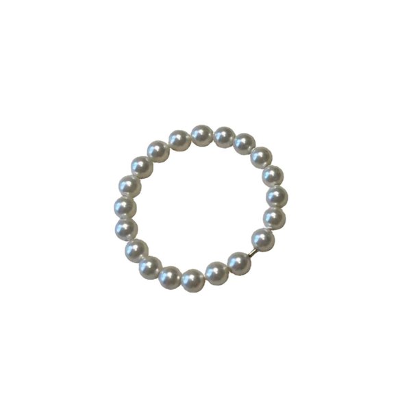 画像13: s925 sterling silver retro high-end stacking pearl plain ring シルバー925パールリング指輪2mm 3mm (13)