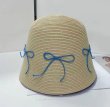 画像9: Ribbon raffia bucket hat　リボン付きラフィアバケットハット帽子ハット (9)
