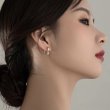 画像3: Silver 925Love  Earring  ラブハート フープピアス  イアリング (3)