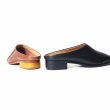 画像4: Low heel Elegant Classic Leather Mules Sandals Slippers half pumps  ローヒールエレガントクラシック レザーミュール サンダルスリッパパンプス (4)