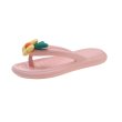 画像1: Women's Down Flower Thong Sandals Slippers　ユニセックスダウンフラワートングサンダルスリッパ (1)
