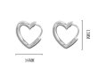 画像6: Silver 925Love  Earring  ラブハート フープピアス  イアリング (6)