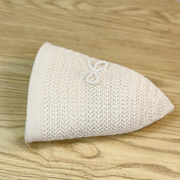 画像9: pearl ribbon raffia bucket hat　パールリボン付きラフィアバケットハット帽子ハット (9)