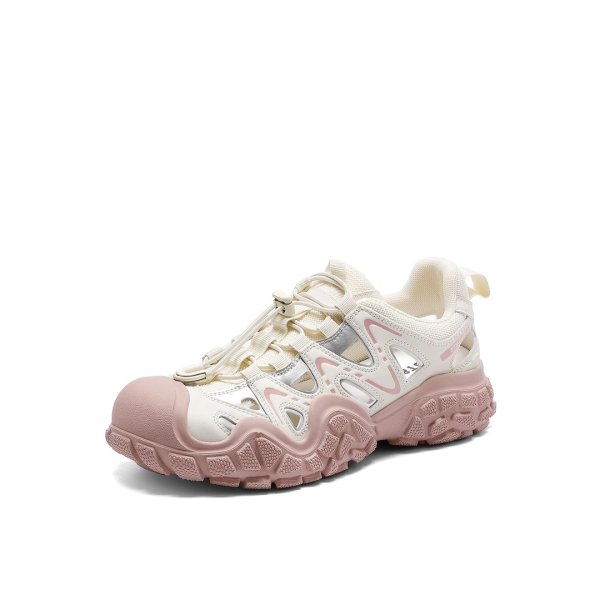 画像2: Thick-soled hiking dad lace-up sneakers　男女兼用ユニセックスチャンキーソール厚底ハイキングダッドレースアップスニーカー (2)