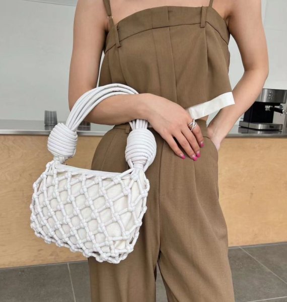 画像8: Braided mesh tote shoulder bag　メッシュ編み込みワンハンドルトートショルダーバッグ (8)