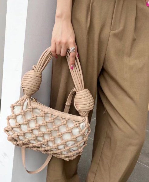 画像9: Braided mesh tote shoulder bag　メッシュ編み込みワンハンドルトートショルダーバッグ (9)