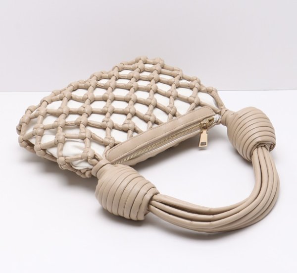 画像16: Braided mesh tote shoulder bag　メッシュ編み込みワンハンドルトートショルダーバッグ (16)