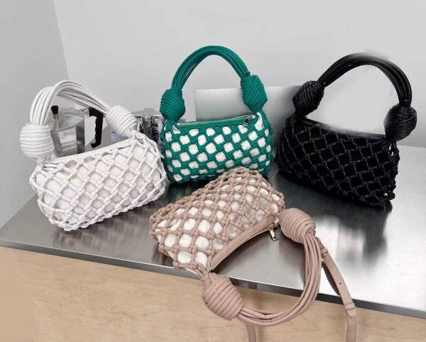 画像5: Braided mesh tote shoulder bag　メッシュ編み込みワンハンドルトートショルダーバッグ (5)