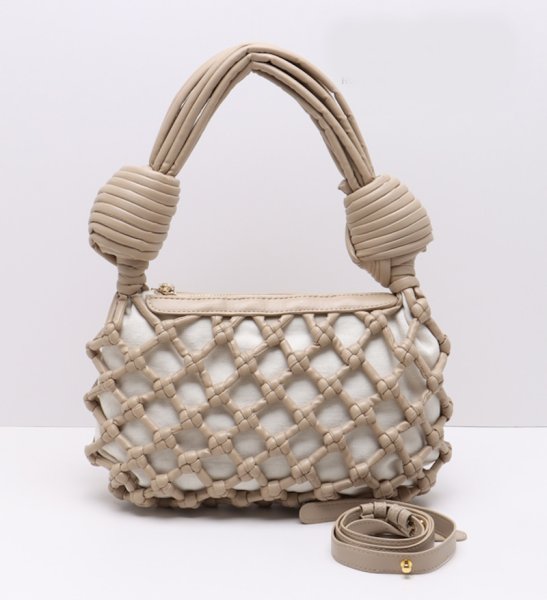 画像4: Braided mesh tote shoulder bag　メッシュ編み込みワンハンドルトートショルダーバッグ (4)