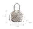 画像8:  mesh PVC material  drawstring Tote  Bag　メッシュPVC編み込みトートショルダーバッグ (8)