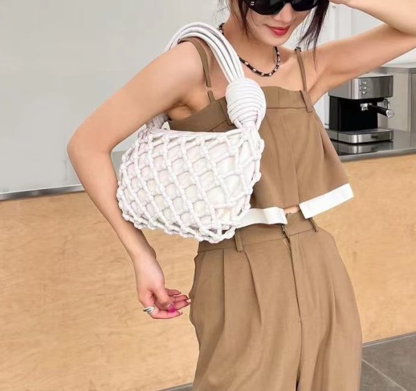 画像7: Braided mesh tote shoulder bag　メッシュ編み込みワンハンドルトートショルダーバッグ (7)