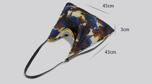 画像5:  large capacity high-end 2-sided print shoulder tote  crossbody  bag　2面プリントショルダークロスボディートートバッグ (5)