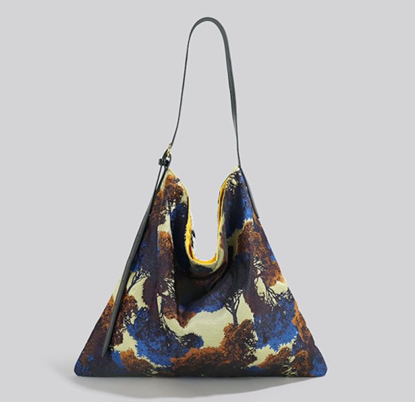 画像3:  large capacity high-end 2-sided print shoulder tote  crossbody  bag　2面プリントショルダークロスボディートートバッグ (3)