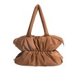 画像2: Pleated Ruffle Handheld Tote Shoulder Bag　プリーツラッフルハンドヘルドトートショルダーバッグ (2)