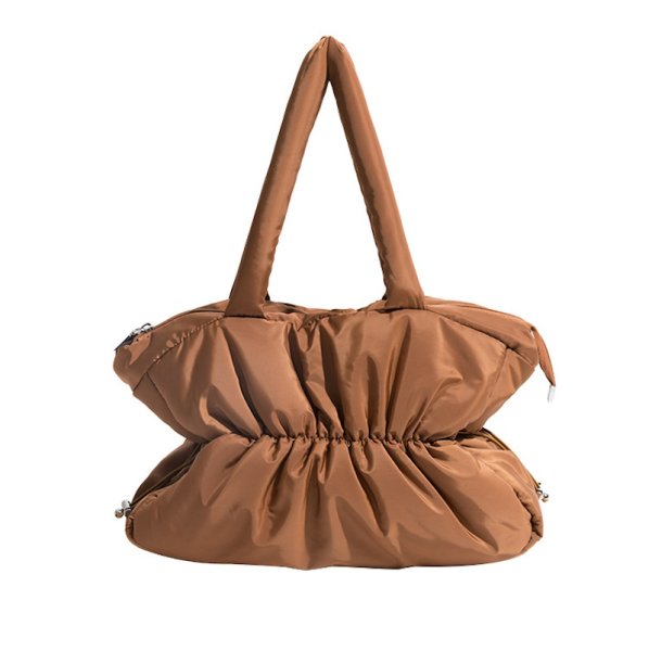 画像2: Pleated Ruffle Handheld Tote Shoulder Bag　プリーツラッフルハンドヘルドトートショルダーバッグ (2)