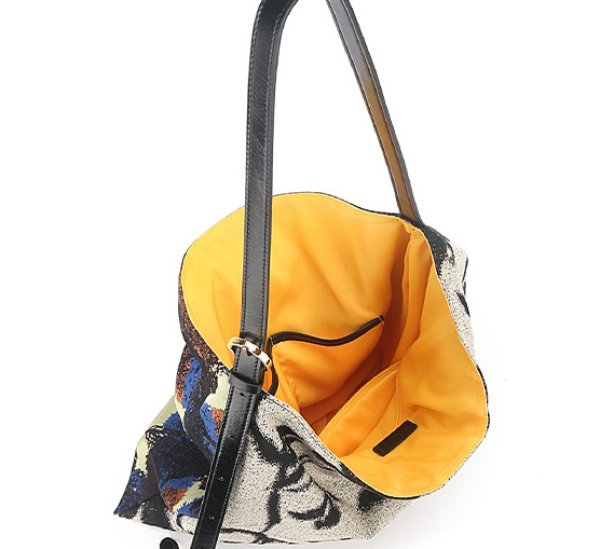 画像9:  large capacity high-end 2-sided print shoulder tote  crossbody  bag　2面プリントショルダークロスボディートートバッグ (9)