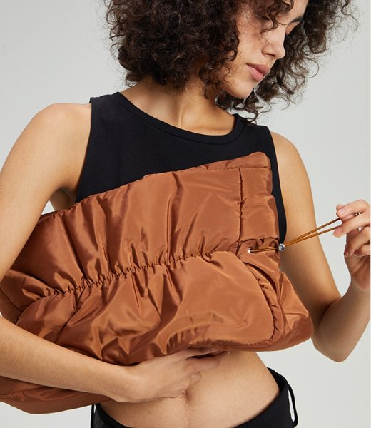 画像10: Pleated Ruffle Handheld Tote Shoulder Bag　プリーツラッフルハンドヘルドトートショルダーバッグ (10)