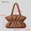 画像11: Pleated Ruffle Handheld Tote Shoulder Bag　プリーツラッフルハンドヘルドトートショルダーバッグ (11)