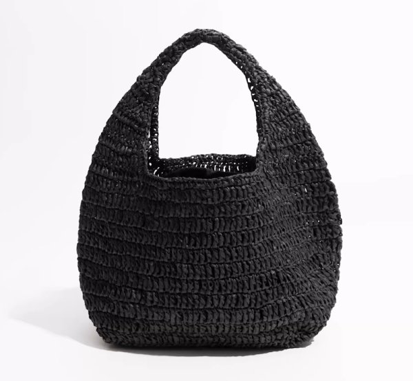 画像3: One-handle handmade straw basket bag　ワンハンドル籠カゴトートショルダーバッグ (3)