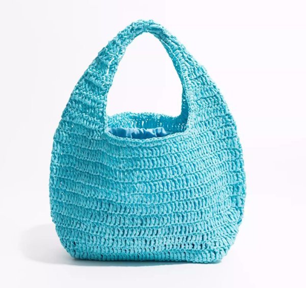 画像5: One-handle handmade straw basket bag　ワンハンドル籠カゴトートショルダーバッグ (5)