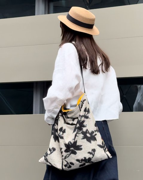 画像14:  large capacity high-end 2-sided print shoulder tote  crossbody  bag　2面プリントショルダークロスボディートートバッグ (14)