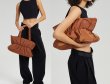 画像1: Pleated Ruffle Handheld Tote Shoulder Bag　プリーツラッフルハンドヘルドトートショルダーバッグ (1)