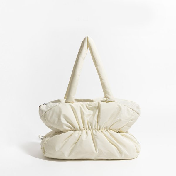 画像6: Pleated Ruffle Handheld Tote Shoulder Bag　プリーツラッフルハンドヘルドトートショルダーバッグ (6)