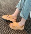 画像5: Women's cross strap buckle platform  Sandals Slippers　ユニセックスクロスストラップ厚底プラットフォームレザーサンダルスリッパ (5)