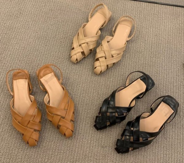 画像9: ALFIE Lesser-Match backpack straps sandal mule pant  フラット編み込み アルフィーレザーバックストラップ サンダルミュールスリッパパンプス (9)