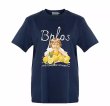 画像1:  Girl and Lemon Retro Photo PrintT-shirt short-sleeved 　少女＆レモンフォトプリントラウンドネック半袖 Tシャツ (1)