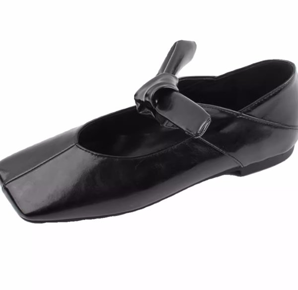 画像6: Ribbon Belt Flat Ballet Pumps Shoes　 フラットリボン結びバレーバレリーナシューズパンプス (6)