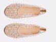 画像6: Mesh Rhinestone Flat Pumps Single Shoes　 フラットラインストーンメッシュパンプスローファー (6)